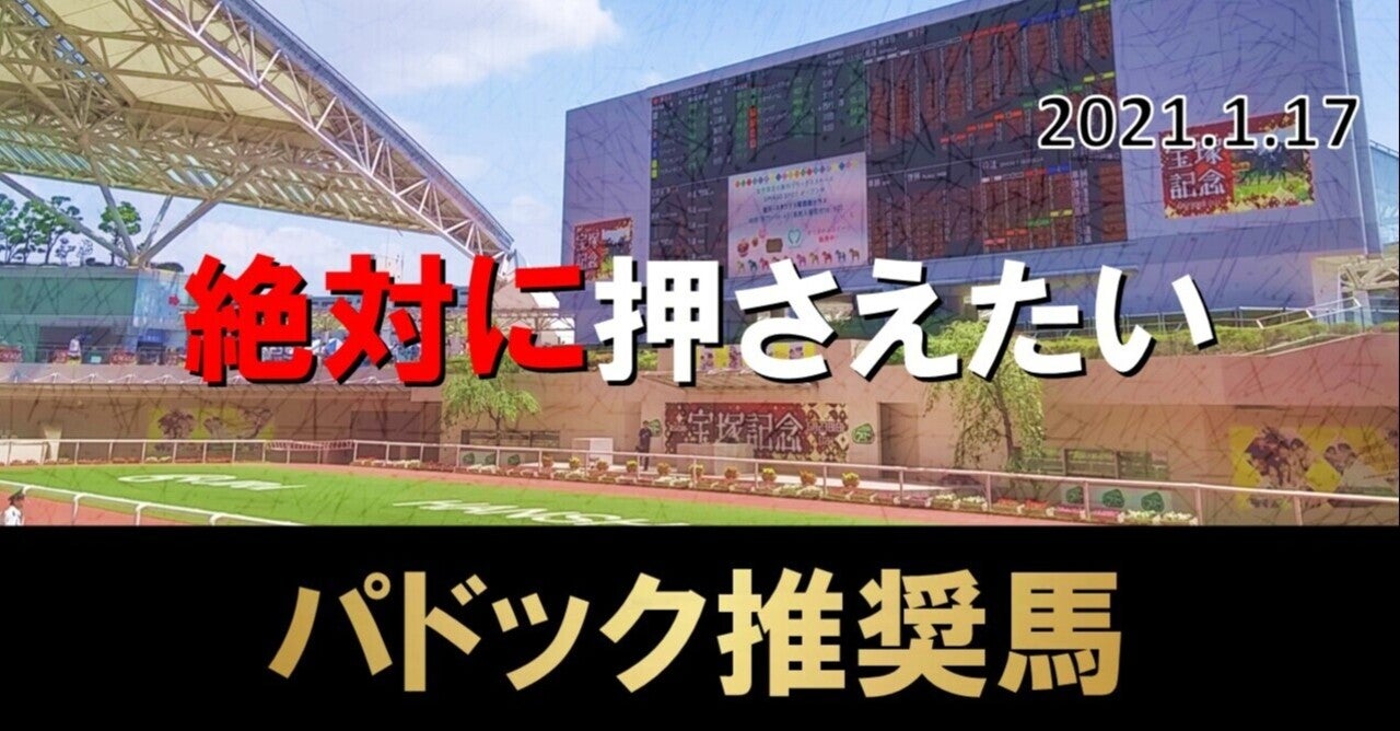 1/17(日)中央競馬全レースパドック予想
