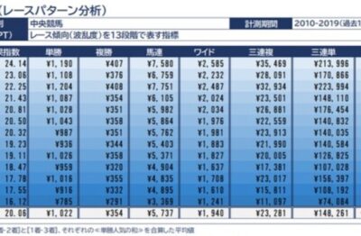 【RPT】の説明（競馬クラスター）