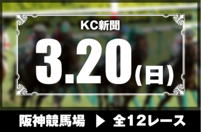 3/20(日)阪神競馬『KC新聞』全12レース